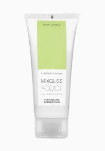 Взрывной водный лубрикант с ароматом зеленого цитруса MixGliss Addict Green Citrus (70 мл) SO1618 фото