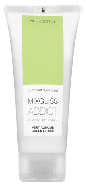 Взрывной водный лубрикант с ароматом зеленого цитруса MixGliss Addict Green Citrus (70 мл) SO1618 фото