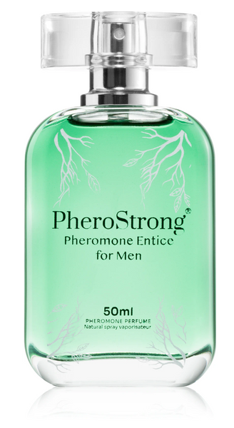 Мужские духи с феромонами PheroStrong Entice For Men (Цитрусово-древесный с цветочными нотами, 50 мл) LD30 фото