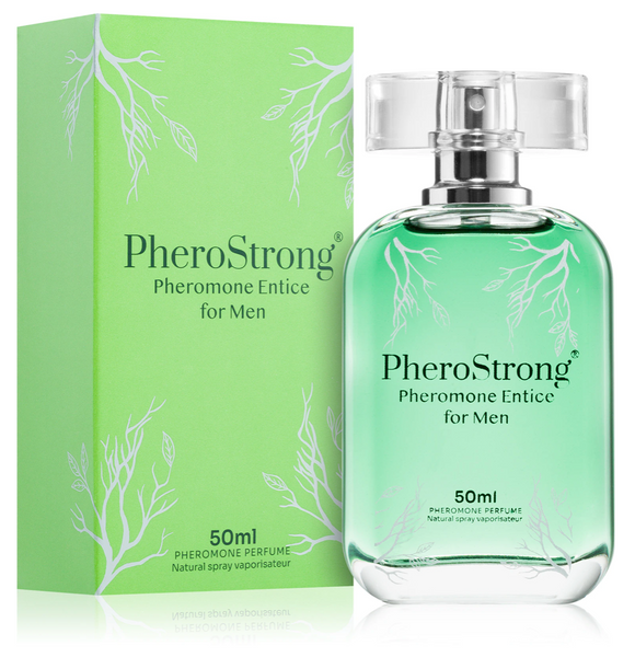 Мужские духи с феромонами PheroStrong Entice For Men (Цитрусово-древесный с цветочными нотами, 50 мл) LD30 фото