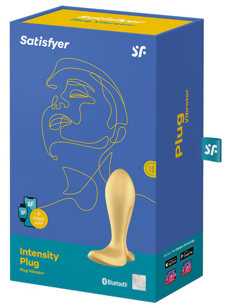 Анальна смарт пробка з вібрацією Intensity Plug, колір: жовтий Satisfyer (Німеччина) IG003245 фото