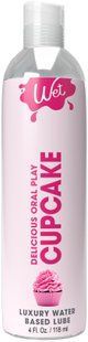 Лубрикант на водной основе Wet Oral Play Cupcake (118 мл), съедобный, без сахара SO9893 фото