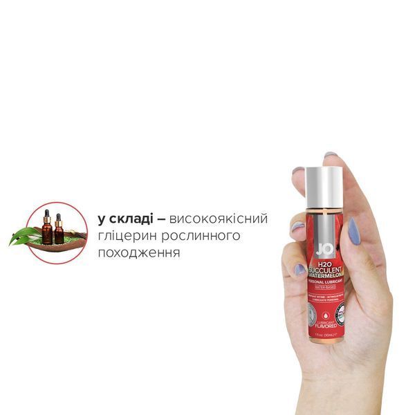 Оральный лубрикант System JO H2O Flavors - Succulent Watermelon (Сочный арбуз), 30 мл SO1470 фото