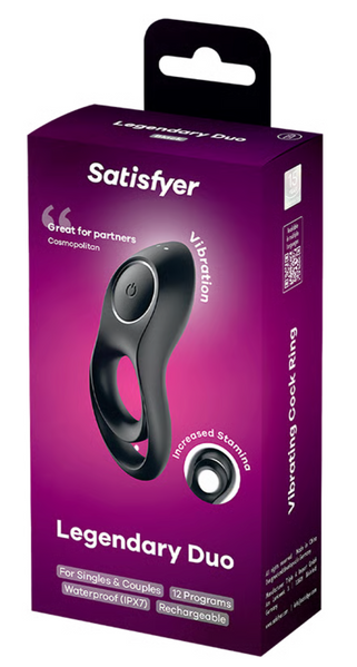 Ерекційне кільце з вібрацією Legendary Duo Satisfyer (Німеччина) IG009902 фото