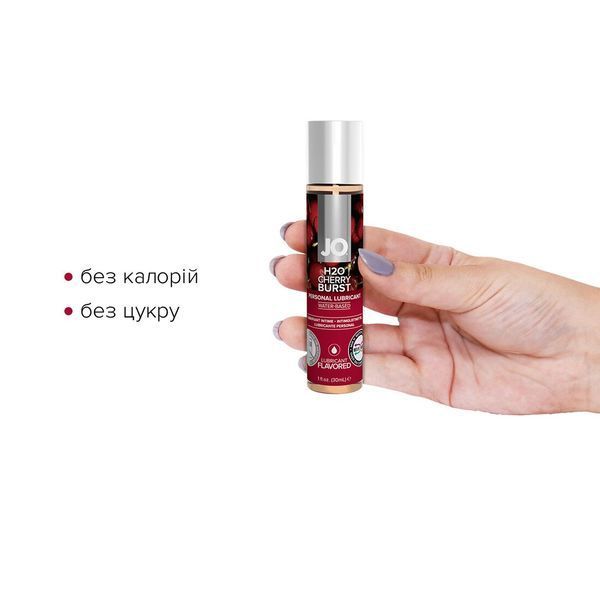 Оральный лубрикант System JO H2O Flavors - Cherry Burst (Вишневый взрыв), 30 мл SO1467 фото
