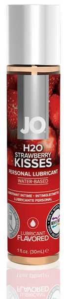 Оральный лубрикант System JO H2O Flavors &mdash; Strawberry Kisses (Клубничные поцелуи), 30 мл SO1469 фото