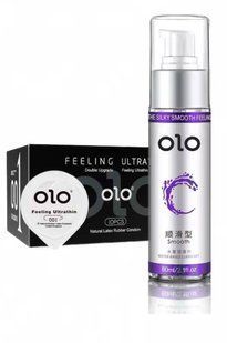OLO Feeling Ultrathin 10 шт и Лубрикант "olo smooth" 60 мл SOS186 фото