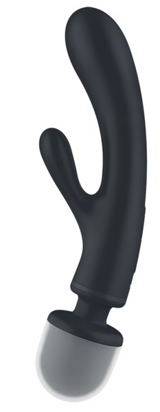 2 в 1: вібратор-кролик + масажер Triple Lover колір: сірий Satisfyer (Німеччина) IG018201 фото