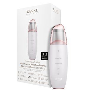 Мікрострумовий скрабер для шкіри та усунення чорних точок GESKE MicroCurrent Skin Scrubber&Blackhead Remover 9в1 starlight HB0143 фото
