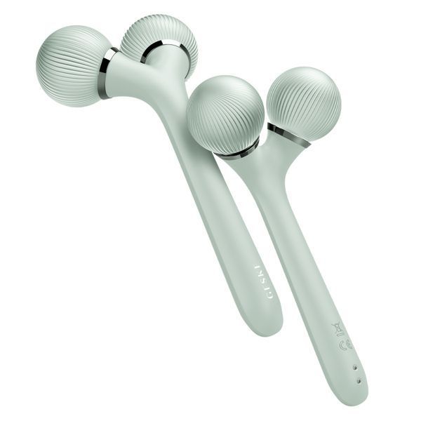 Электронный ультразвуковой ролик для лица и тела GESKE Sonic Facial&Body Roller 4в1 green HB0040 фото