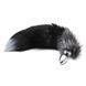 Металлическая анальная пробка с лисьим хвостом Alive Fox Tail Black & White (Размер M) SO6322 фото 2