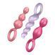 Набор анальных игрушек Satisfyer Plugs colored (set of 3) - Booty Call, макс. диаметр 3см SO2324 фото 1