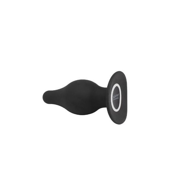 Анальная пробка SilexD Model 2, size M, чёрная, двухслойная, с эффектом памяти, диаметр 4 см SX1276 фото