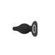 Анальная пробка SilexD Model 2, size M, чёрная, двухслойная, с эффектом памяти, диаметр 4 см SX1276 фото 2