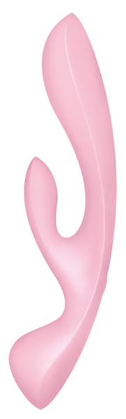 2 в 1: вібратор-кролик + масажер Triple Oh колір: рожевий Satisfyer (Німеччина) IG018249 фото