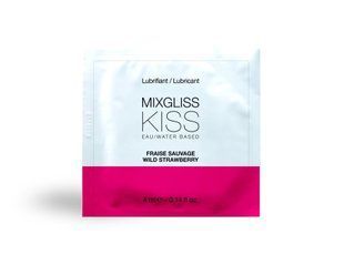 Пробник водного лубриканта з ароматом лісової суниці Mixgliss Kiss Wild Strawberry (4 мл) MG22399 фото