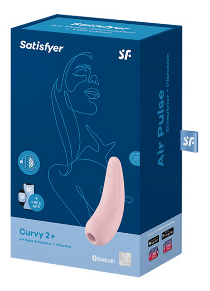 Вакуумний кліторальний стимулятор Curvy 2+ колір: рожевий Satisfyer (Німеччина) IG001852 фото