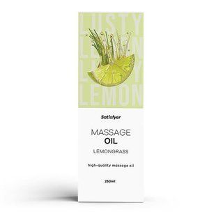 Масажна олія Satisfyer Massage Oil Lemongrass (Лемонграс), 250 мл SX2704 фото