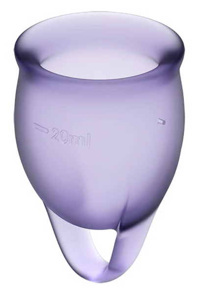 Набор менструальных чаш Feel Confident цвет: фиолетовый Satisfyer (Германия) IG002033 фото