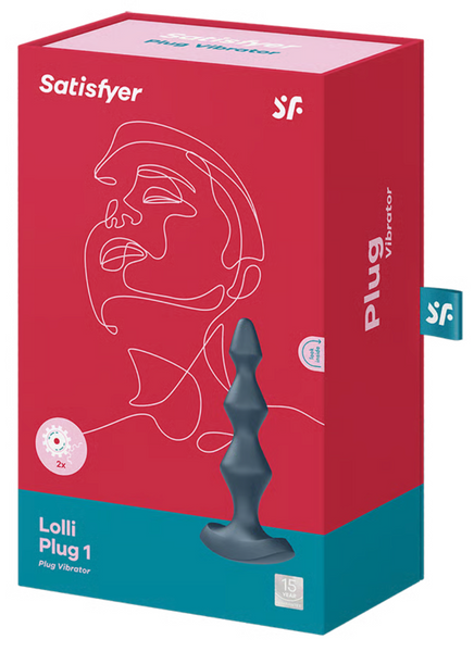 Анальна пробка з кульками Lolli-Plug 1 колір: темно-бірюзовий Satisfyer (Німеччина) IG003191 фото
