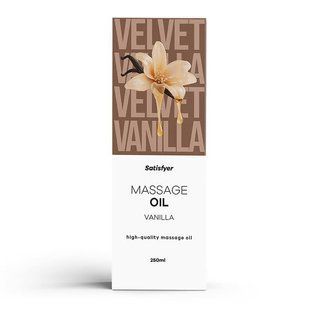 Масажна олія Satisfyer Massage Oil Vanilla (Ваніль), 250 мл SX2707 фото