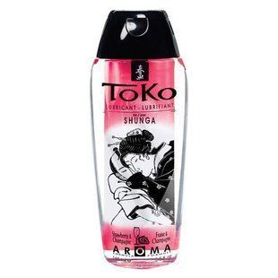 Лубрикант на водній основі Shunga Toko AROMA &ndash; Sparkling Strawberry Wine (165 мл), не містить цукру SO2532 фото