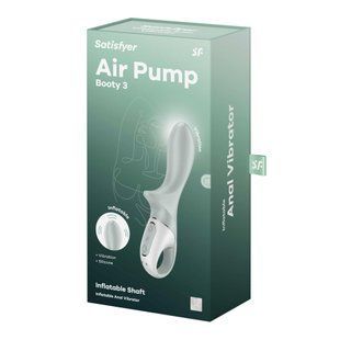 Анальный вибратор с надувным стержнем Satisfyer Air Pump Booty 3 (зеленый) SX2175 фото