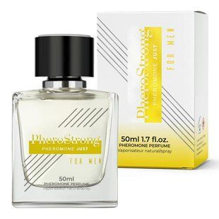 Чоловічі парфуми з феромонами PheroStrong Just For Men (Деревно-морський зі свіжими нотами, 50 мл) LD18 фото