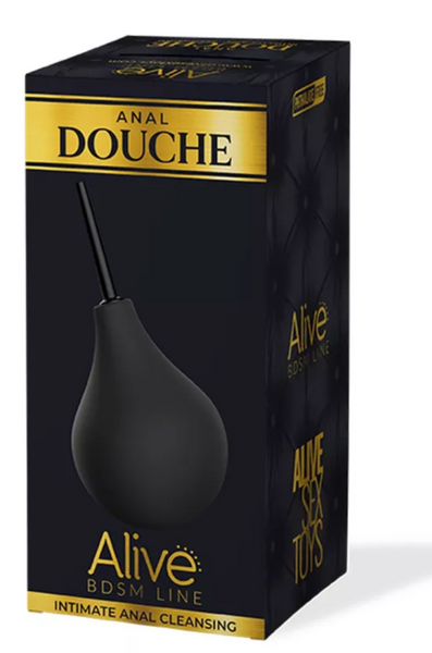 Спринцовка для анальной и вагинальной очистки Alive Anal Douche Bulb (Matte Black, Размер S, 90 мл) SO5991 фото