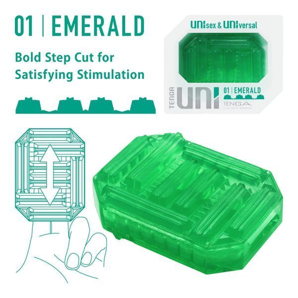 Стимулятор для ерогенних зон Tenga UNI Emerald SO9805 фото