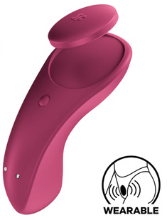 Смарт вибратор в трусики Sexy Secret цвет: бордовый Satisfyer (Германия) IG003351 фото