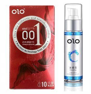 Набор : OLO Bare Thin 001 Square с точками 10 шт и Лубрикант охлаждающий OLO 60 мл OL33 фото