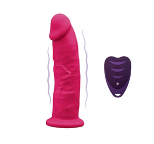 Вібраційний фалоімітатор з ефектом пам'яті SilexD Henry Vibro Pink (MODEL 2 size 7in, 17,5 x 4,4 см) SX3130 фото