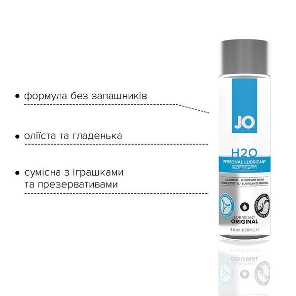 Класичний водний лубрикант System JO H2O Original (120 мл) SO1448 фото