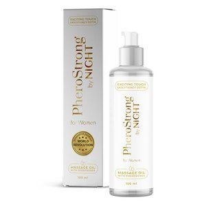 Масажна олія для тіла з феромонами PheroStrong By Night For Women (100 мл) FSM1 фото