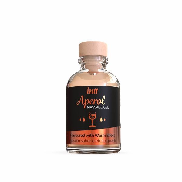 Интимный массажный гель с ароматом коктейля Апероль Шприц INTT Aperol Massage Gel (30 мл) &mdash; цитрусовая свежесть и палка прелюдия SO3346 фото