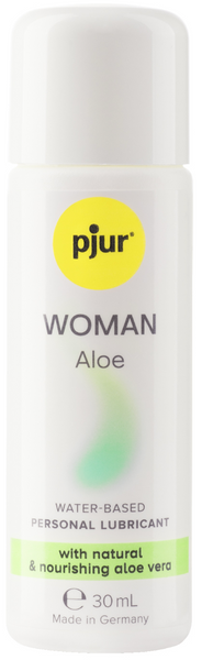 Делікатний водний лубрикант з алое вера для жінок pjur Woman Aloe (30 мл) PJ13310 фото