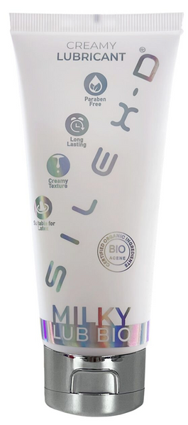 Лубрикант на водній основі SilexD Milky Lub Bio з ефектом сперми (100 мл) SO9688 фото