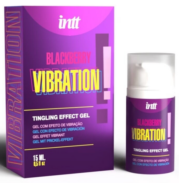 Жидкий вибратор со вкусом ежевики INTT Blackberry Vibration (15 мл) &ndash; с эффектом пульсации и согревания SX2661 фото