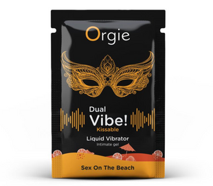 САШЕТ Рідкий вібратор DUAL VIBE коктейль Секс на пляжі, 1 мл Orgie (Бразилія-Португалія) S03517328 фото