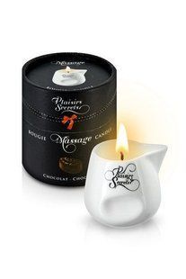 Массажная свеча Plaisirs Secrets Chocolate (80 мл), керамический сосуд SO1845 фото