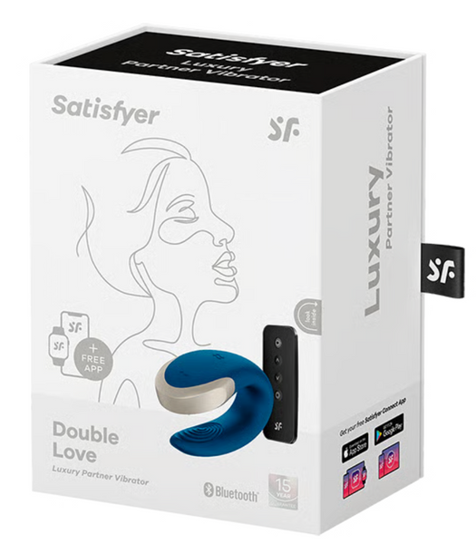 Смарт вибратор для пар Double Love цвет: синий Satisfyer (Германия) IG002446 фото