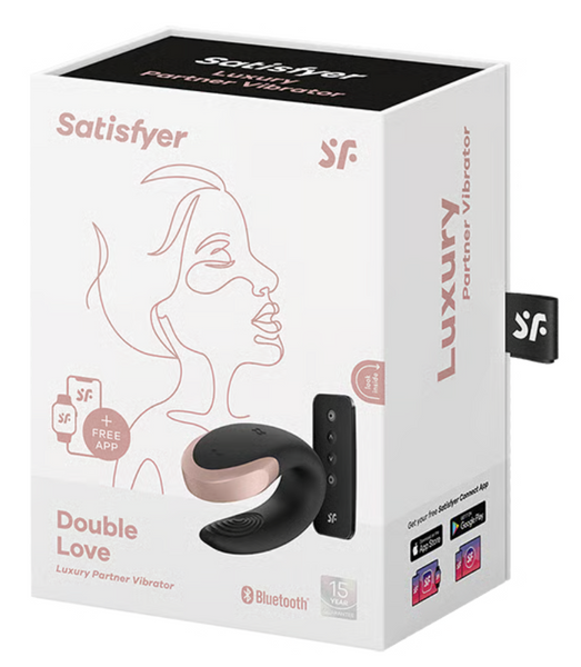 Смарт вібратор для пар Double Love колір: чорний Satisfyer (Німеччина) IG001722 фото