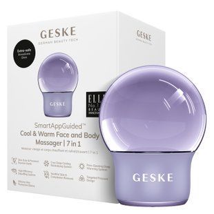 Массажер для лица и тела GESKE Cool&Warm Face and Body Massager 7в1 purple HB0303 фото