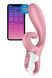 Смарт вибратор-кролик Satisfyer Hug Me Pink, 2 мотора, диаметр 4,2см, широкая клиторальная часть SO6274 фото 1