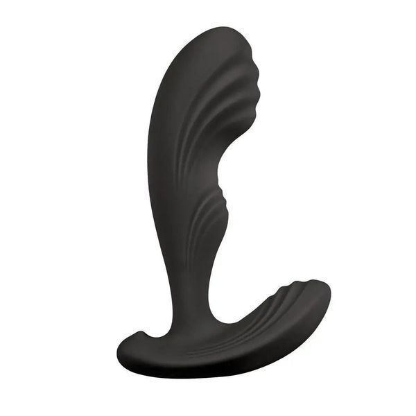 Вібромасажер простати S Pleasures Premium Cozy, чорний, з рельєфною головкою, 10 режимів SX1613 фото