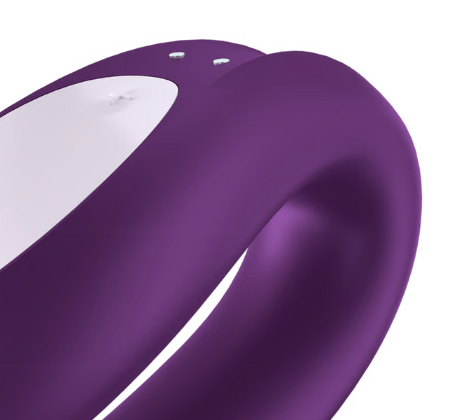 Смарт-вибратор для пар Double Fun цвет: фиолетовый Satisfyer (Германия) IG002460 фото