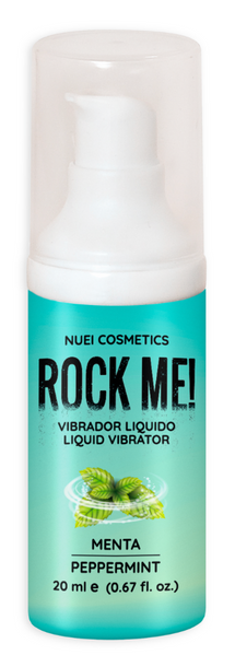 Жидкий вибратор NUEI Rock Me! Мята (20 мл) &ndash; с эффектом пульсации и согревания NU890492 фото