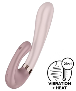 Смарт-вибратор кролик с подогревом Heat Wave Mauve Satisfyer (Германия) IG002545 фото