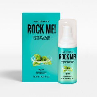Жидкий вибратор NUEI Rock Me! Мята (20 мл) &ndash; с эффектом пульсации и согревания NU890492 фото